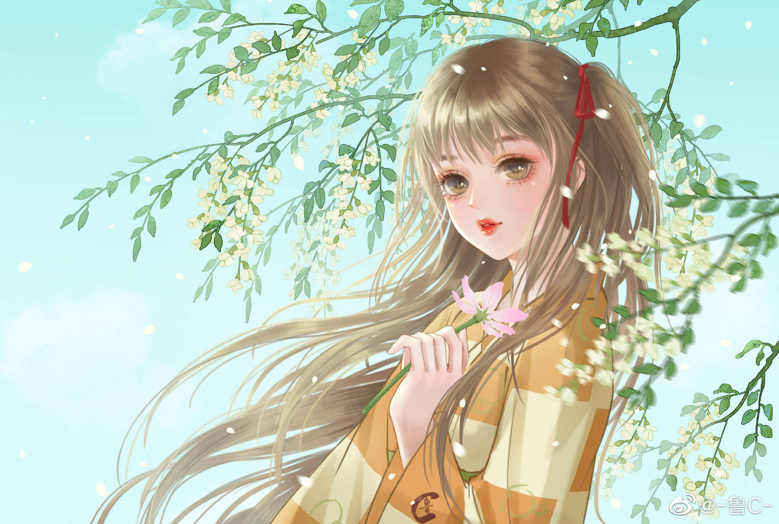 让你一眼就惊艳的古风美人图_插画_大佬_牛哇