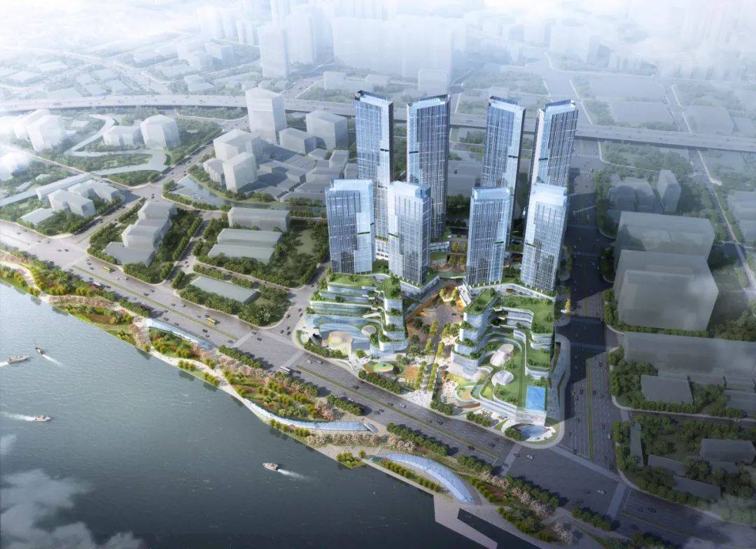 城市c位海珠创新湾越秀天荟江湾纯南向一线江景5米公寓