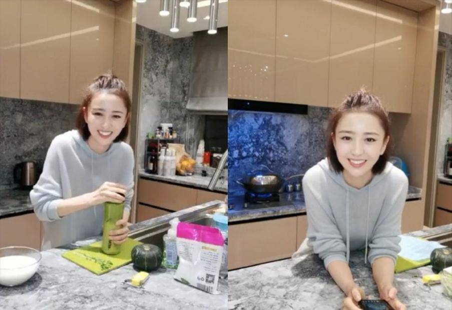 佟丽娅晒健身照力证美食没摆拍,做平板支撑练马甲线,纤瘦身材抢镜