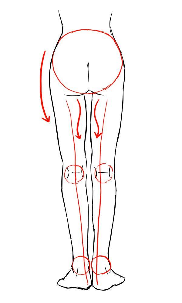 動漫人體腿腳怎麼畫教你不同角度的腿腳膝蓋畫法