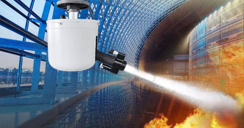 自动消防水炮系统,又叫自动跟踪定位射流灭火装置,一般由终端灭火设备