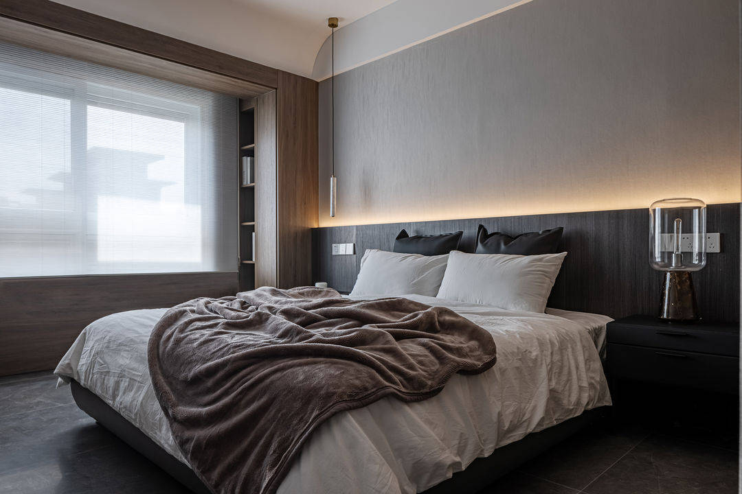 南京140㎡新房装修艺术漆弧线半吊简单却有藏不住的高级感