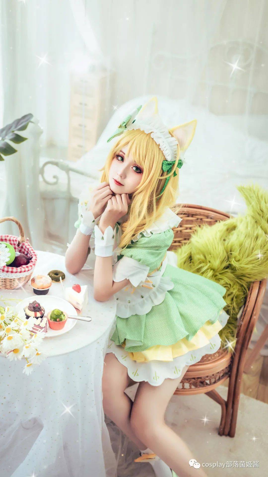 cos:王者荣耀妲己抹茶甜心cos正片@秋楚楚_xl-_wb_摄影