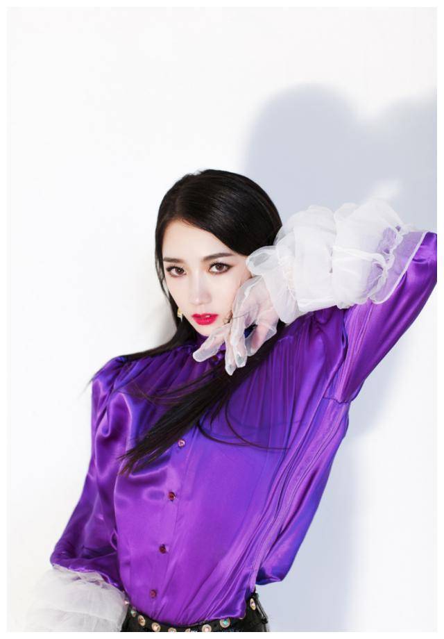 有一种颜色叫孟美岐的"香芋紫",看着不起眼,却不是谁都能驾驭