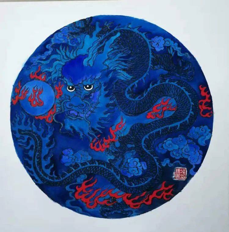 画家成国龙身为龙的传人潜心画中国龙