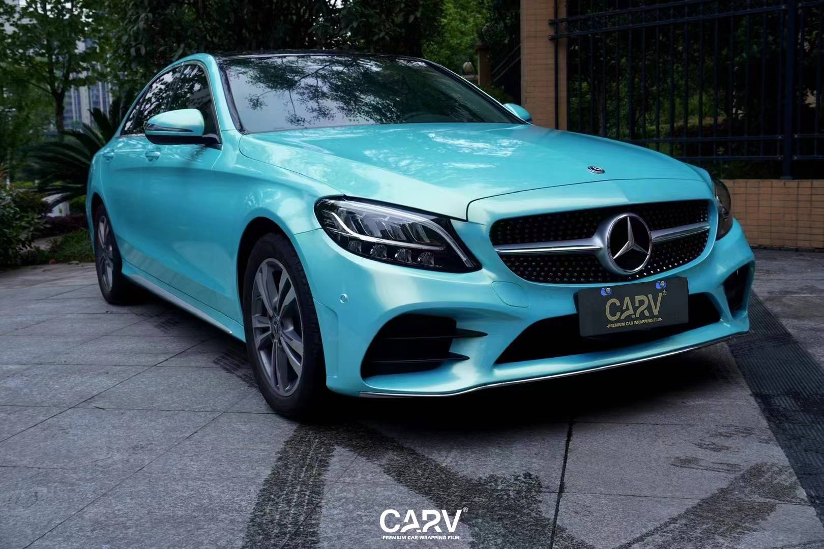 汽车改色贴膜#卡孚改色膜#卡孚carv#奔驰c260