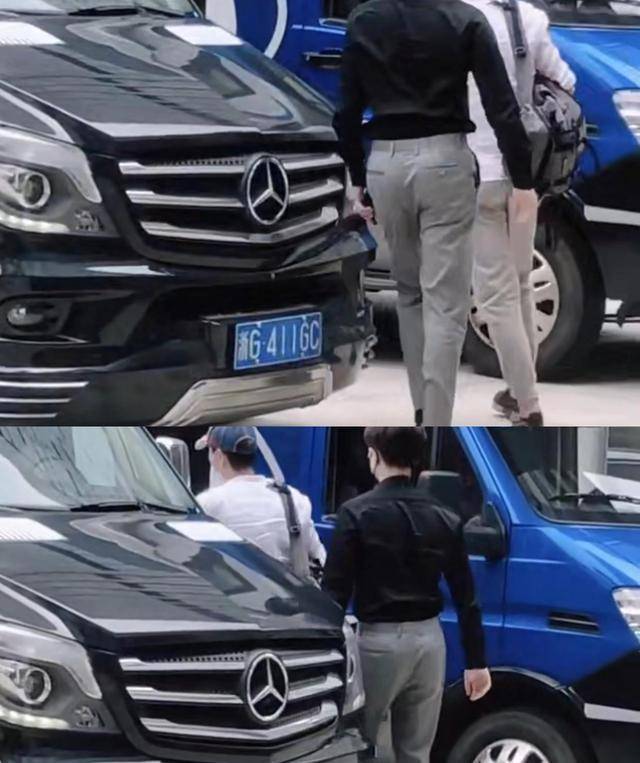 任嘉伦商务车辆车牌曝光寓意很简单生日加本名