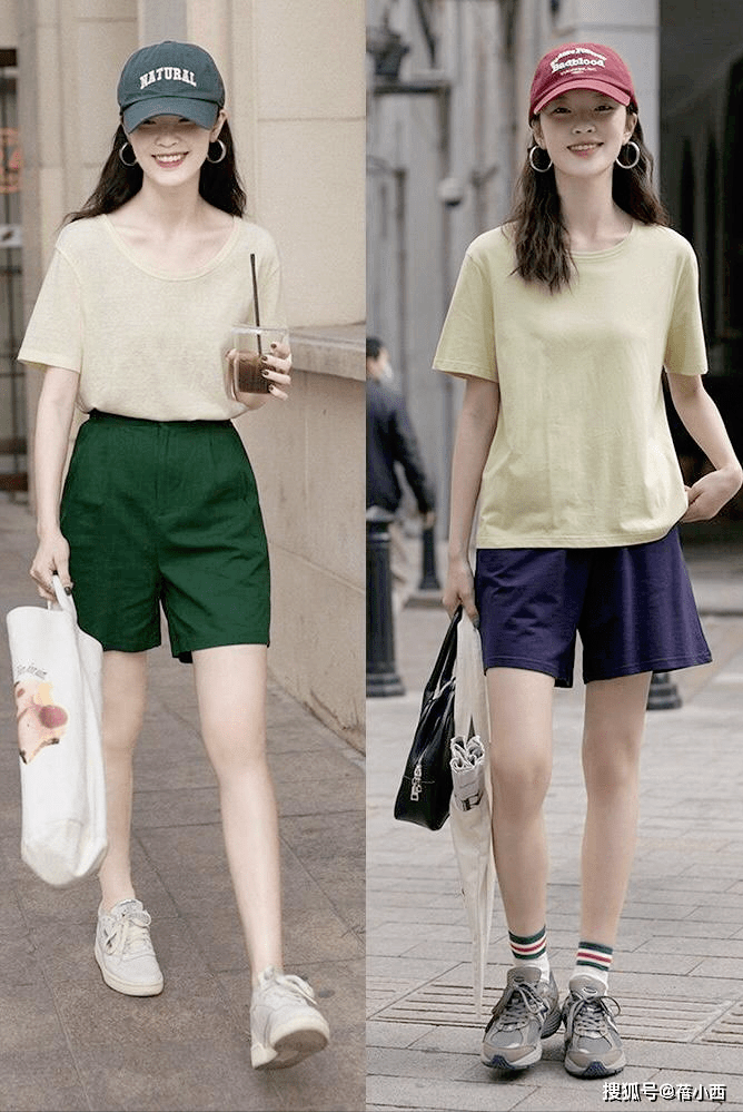 夏季衣服无需复杂,5种方法教你用t恤打造时尚感,轻松穿出好气质_女生