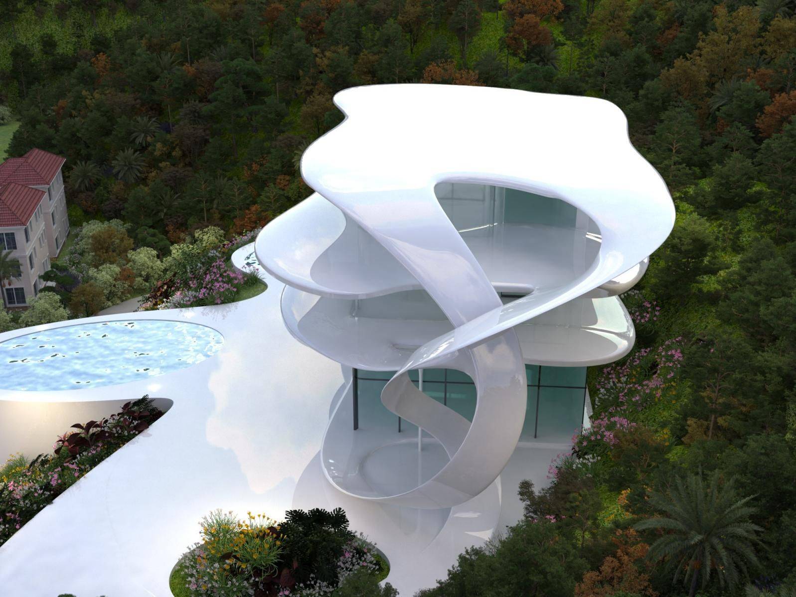 云舞戴帆daifan国际著名别墅设计别墅高档设共振建筑集团