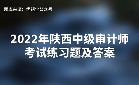 由优题宝公众号根据最新审计师大纲与历年真题汇总编写,包含审计师常