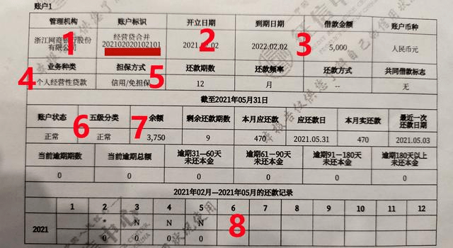 2022年征信报告图片