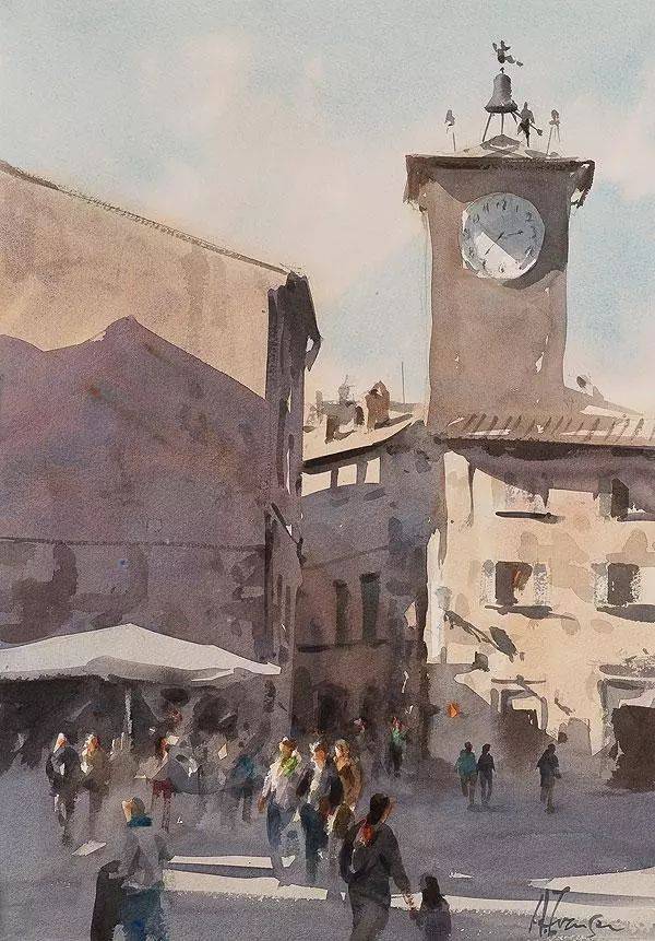 andy evansen(安迪)的水彩作品简约,明快,大气,非常有味道_美国_国际