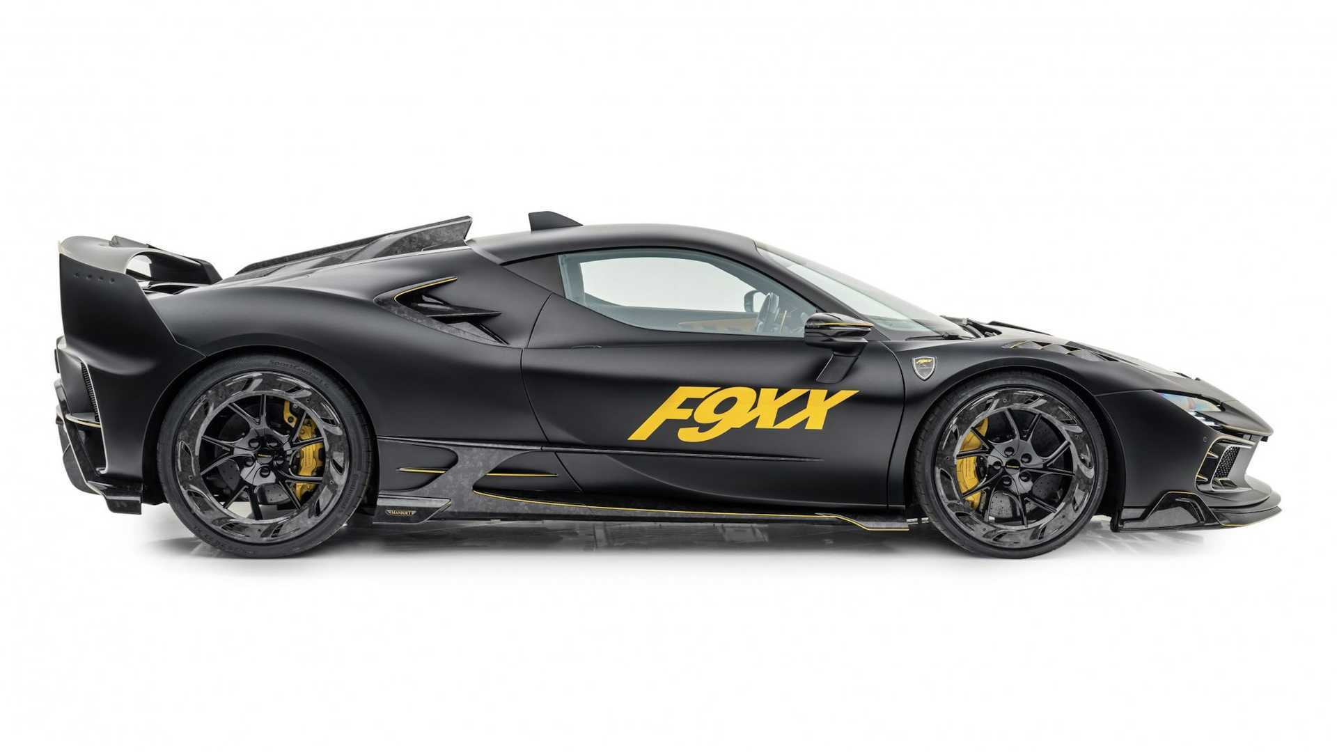 卖炭翁mansory改装法拉利sf90锻造碳纤维上身样子真帅