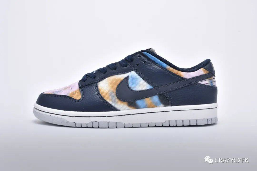 耐克涂鸦nikesbdunklowgraffiti海军蓝涂装风低帮运动鞋