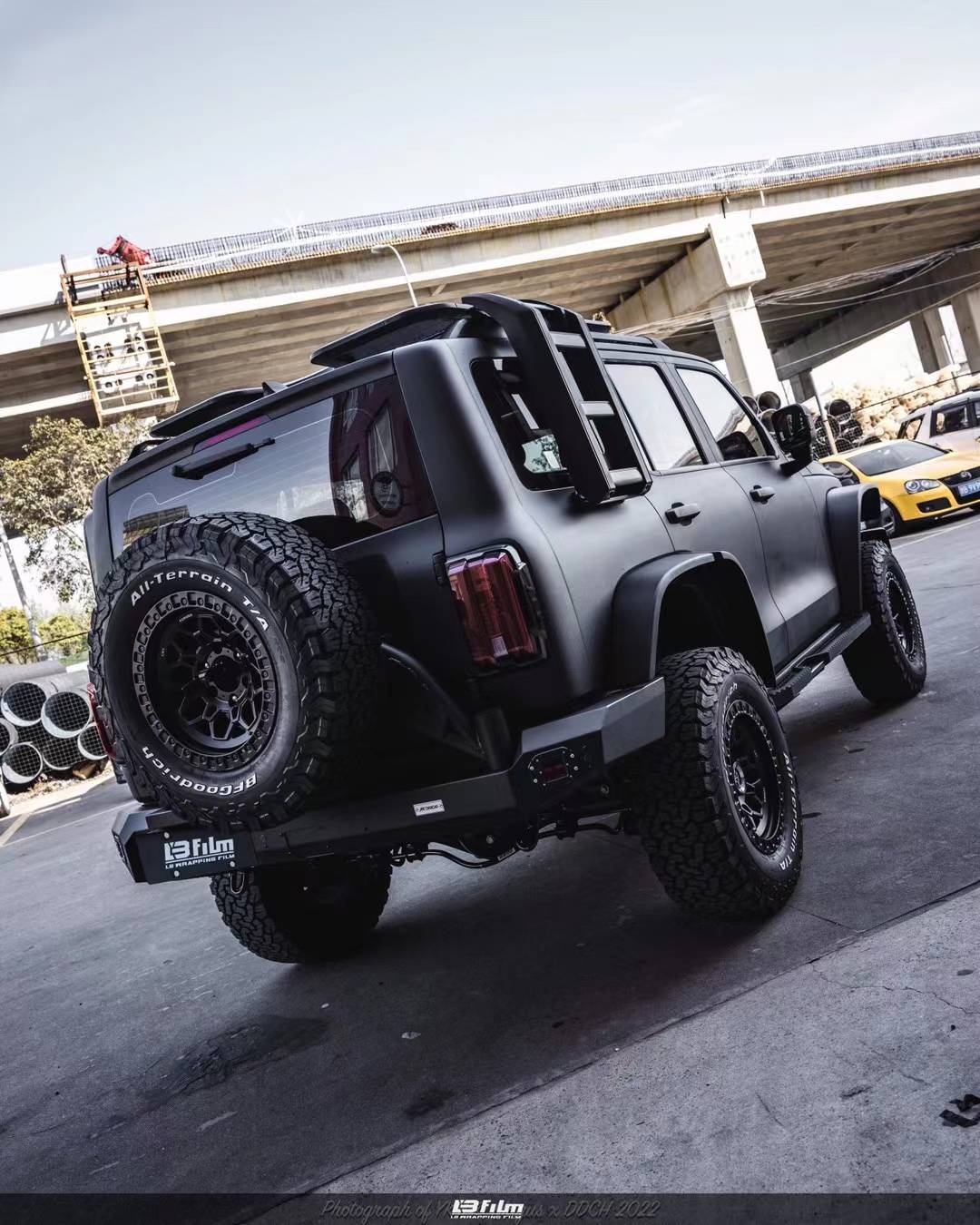 坦克300lbfilm改色膜磨砂黑