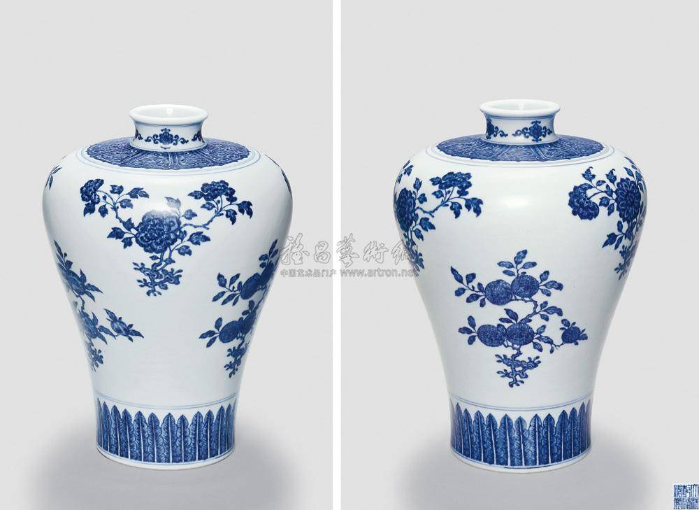 北京翰海拍卖：乾隆青花，霸道的美！_瓷器_年制_雍正