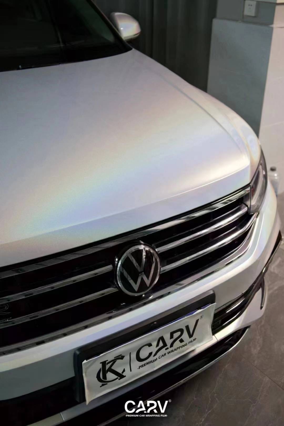 大众途观卡孚改色膜镭射白_搜狐汽车_搜狐网