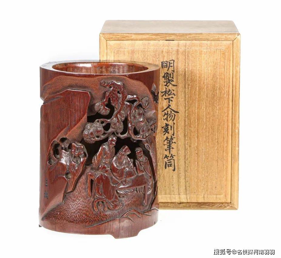 大珍品 竹材手彫 松下老人紋 筆筒 筆立 文房具 書道品 収蔵珍品 2025年最新中国 筆筒の人気アイテム - メルカリ