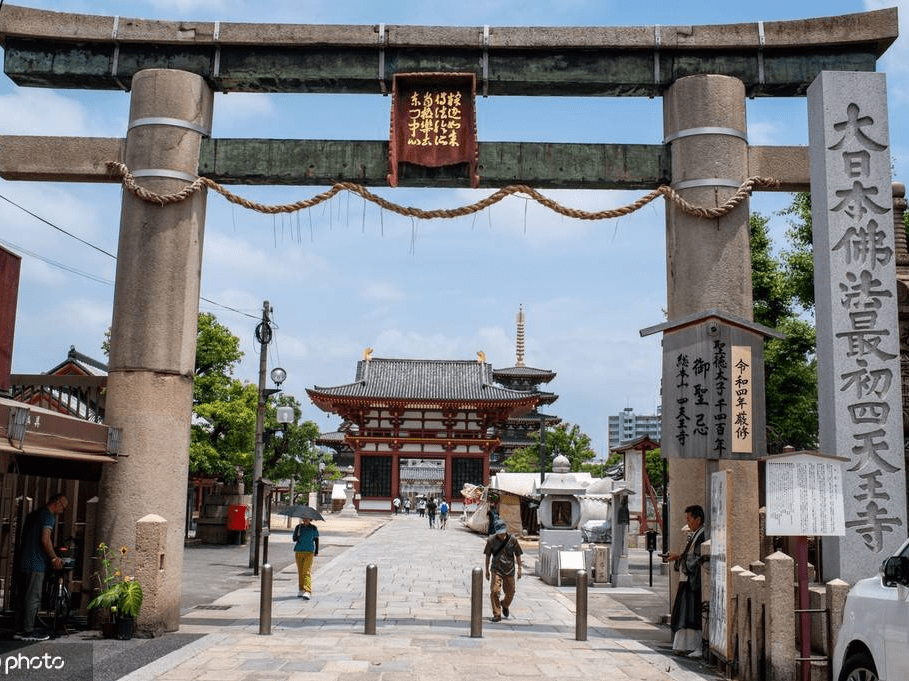 1/5日本大阪,四天王寺,是日本最古老的建築群落之一.