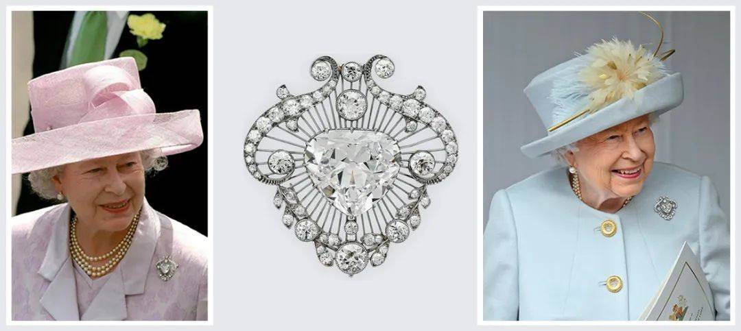 经常戴这枚胸针"库里南6号"与"库里南8号"钻石库里南6号和8号被迫成为