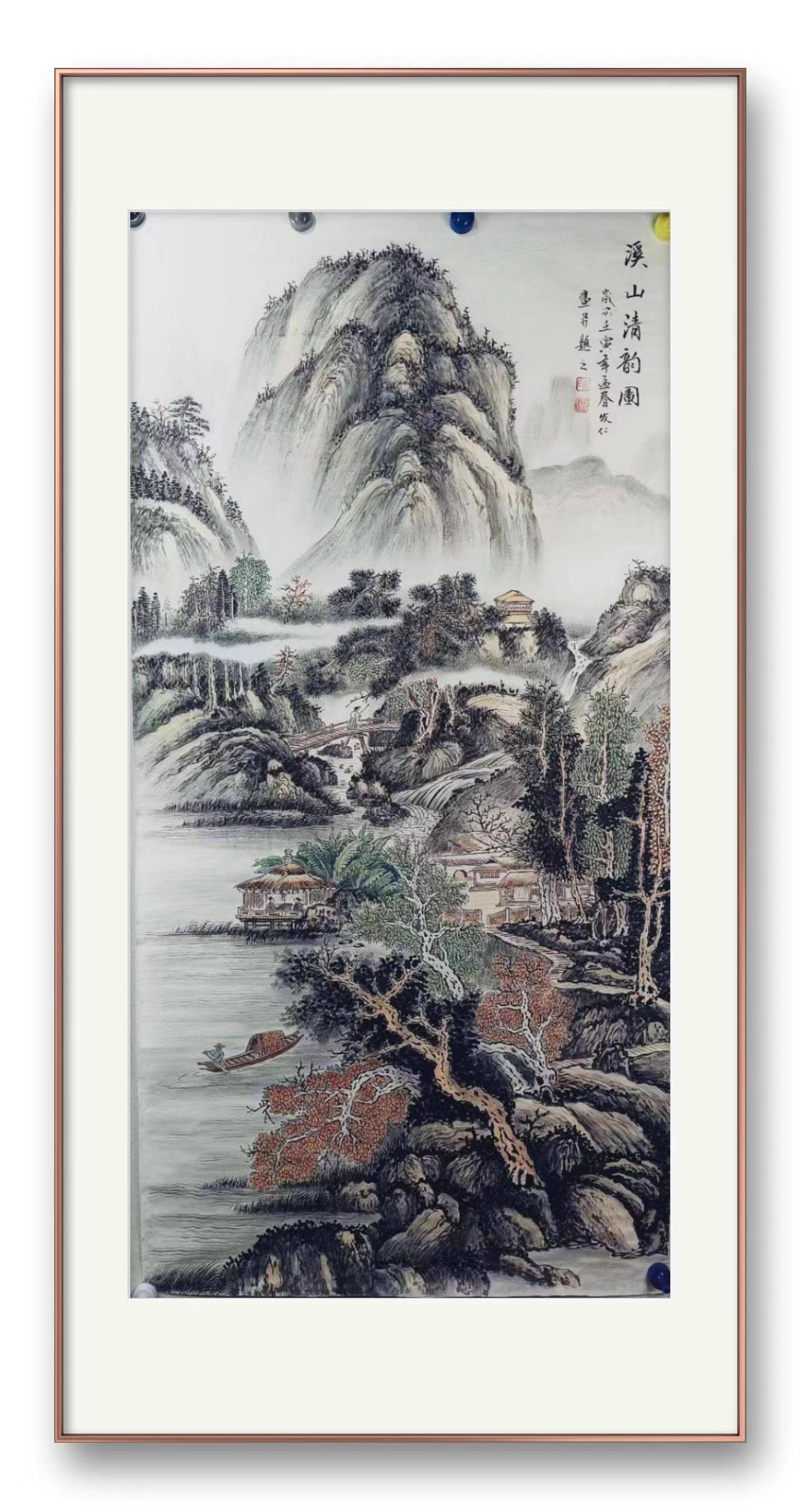 从《溪山清韵图》看时发仁的笔墨意趣