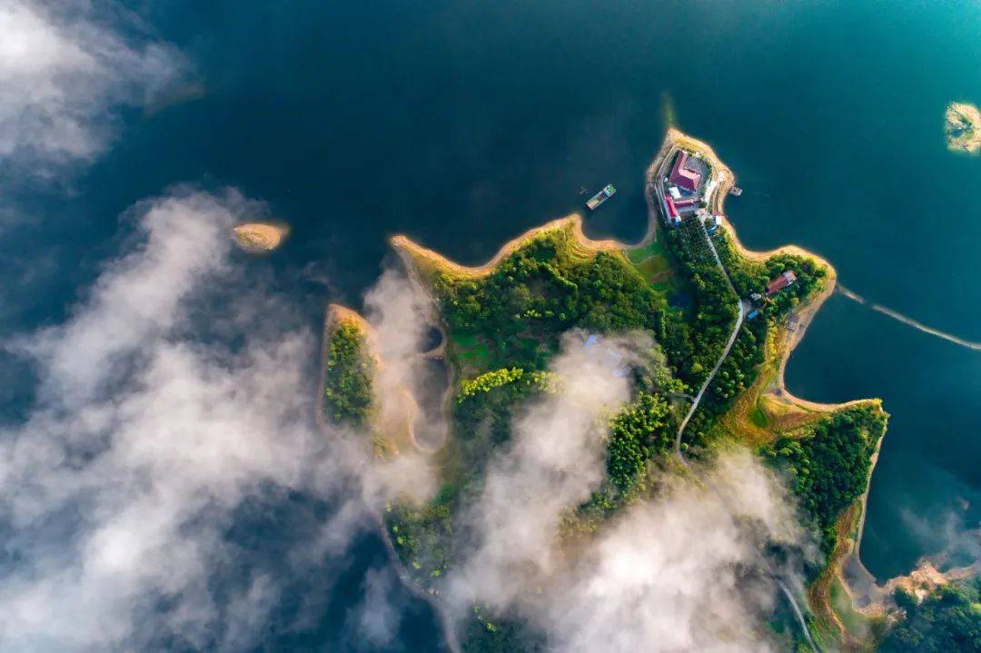 黄冈真镜头美丽的白莲河风光