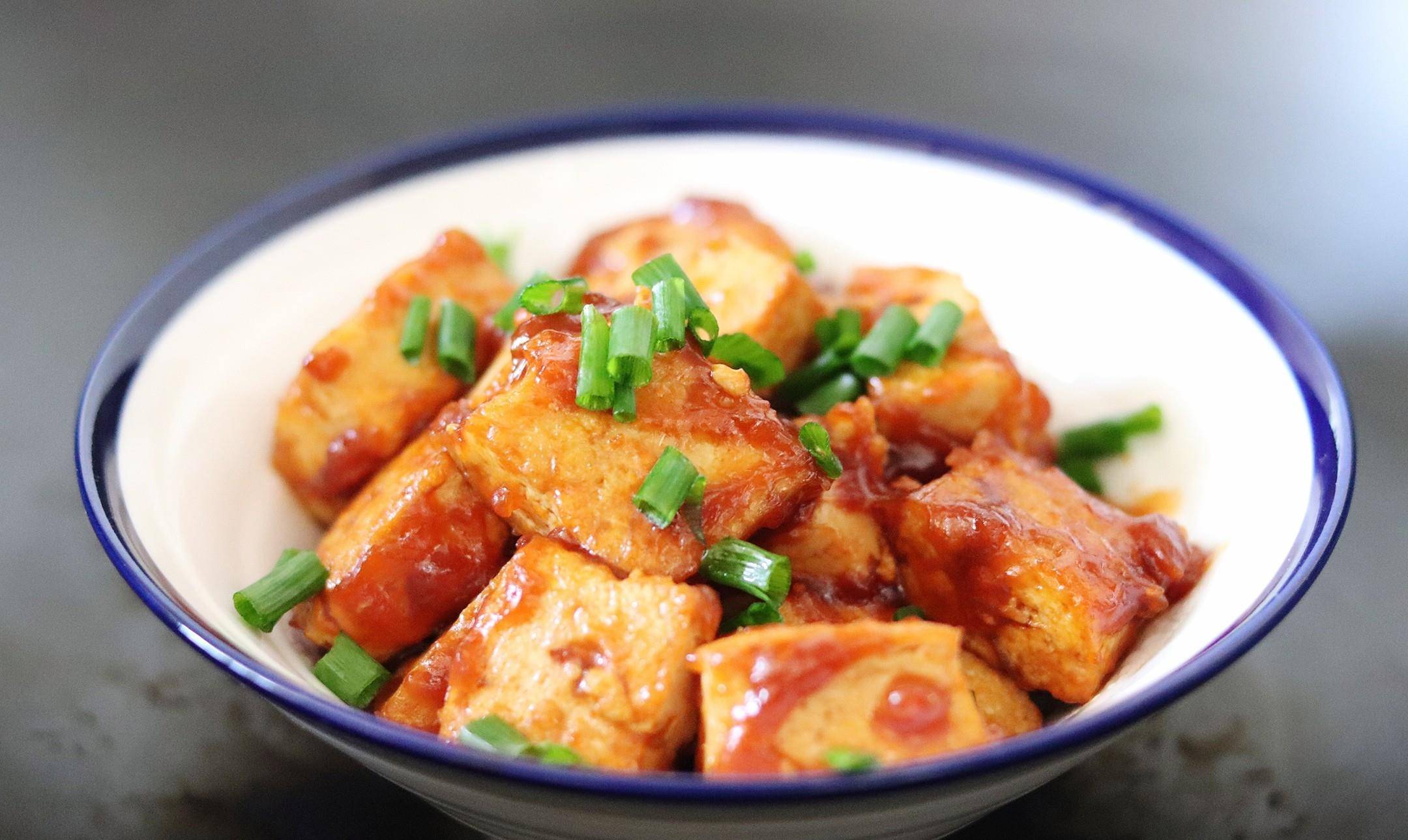 下饭家常菜茄汁豆腐用这种豆腐做外酥里嫩给一盘肉都不换