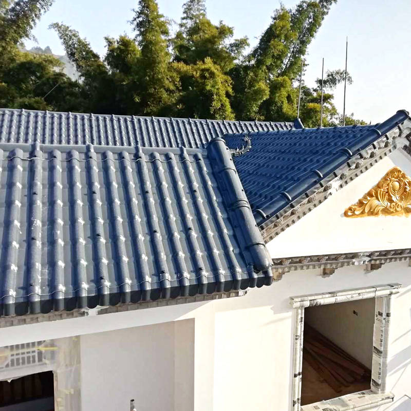 农村屋顶使用树脂瓦有多好看村民看了都赞不绝口