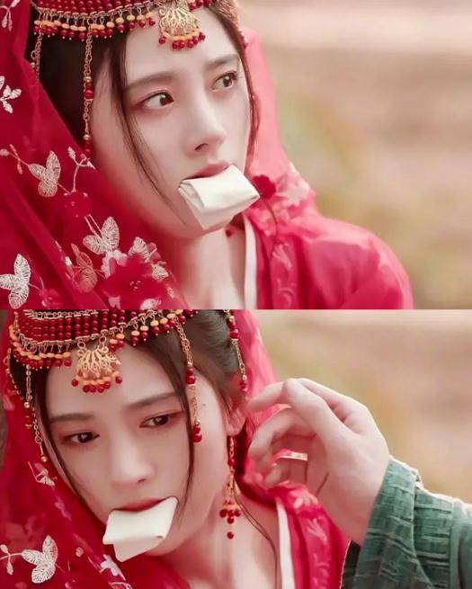 原创四千年美女名不虚传鞠婧祎裹麻布过夏天自拍却被打假