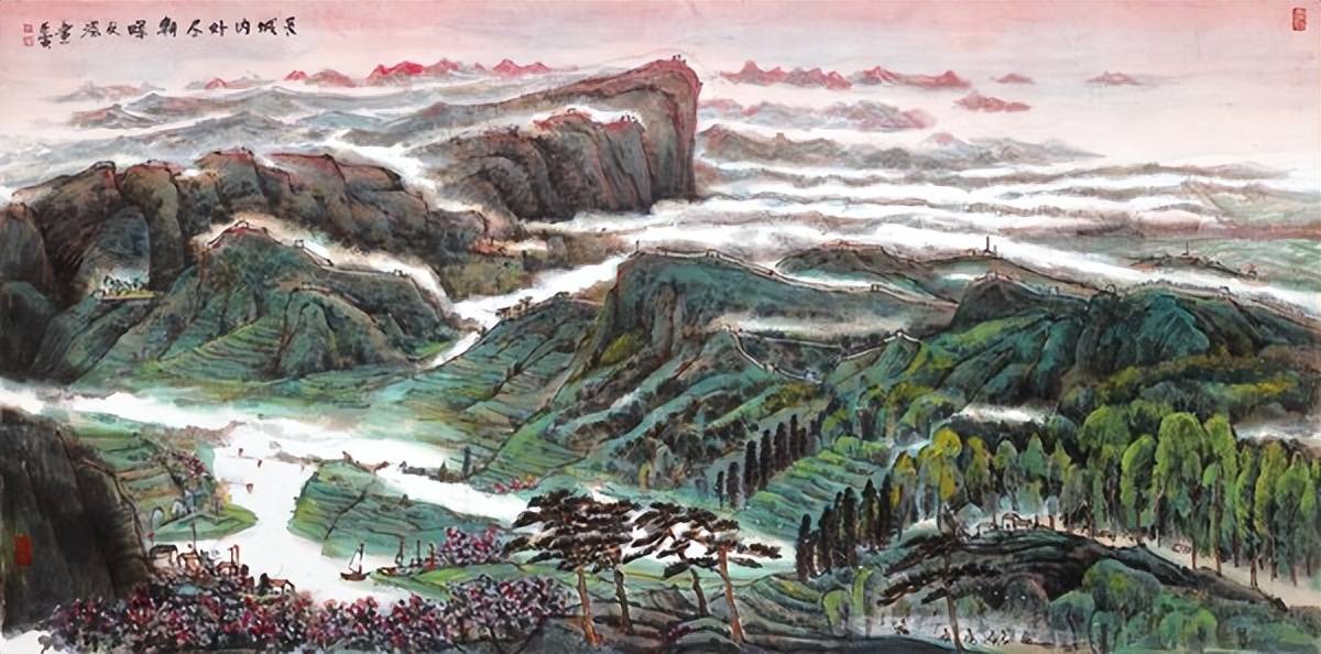 江山如画郑友深红色革命题材作品欣赏