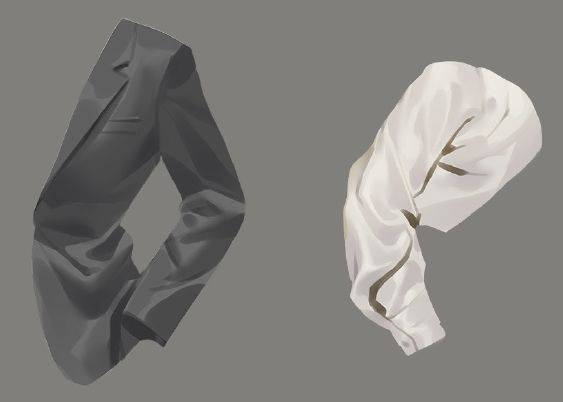 褶皱线条怎么画教你西装褶皱的简单画法