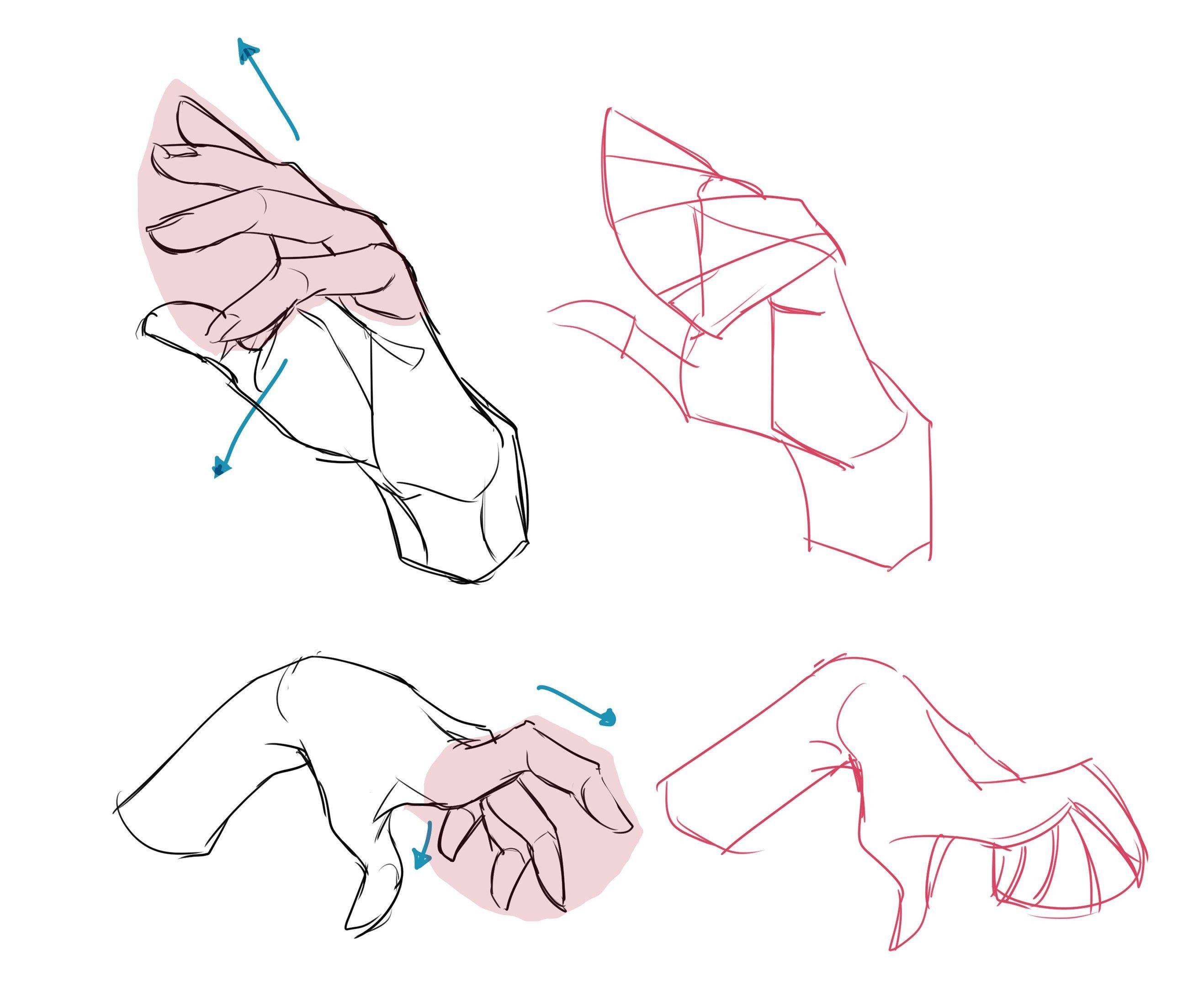 漫画手部结构教学教你简化手势和手部画法
