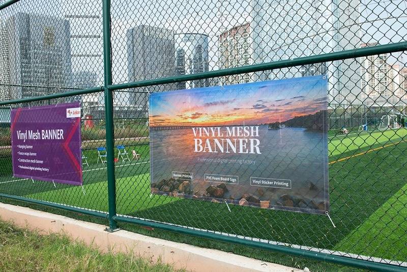 万达商场被受青睐拥有通透感的网格布_画面_广告牌_设备