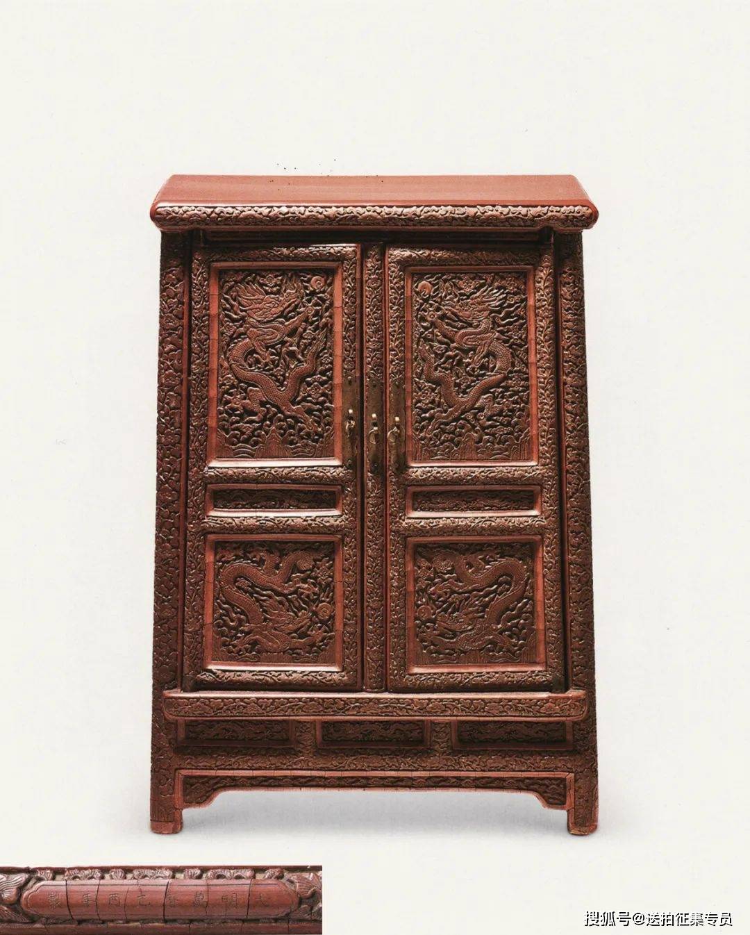 一对万历黑漆描金凤纹亮格柜丨嘉德秋拍藏品征集_家具_结构_柜体