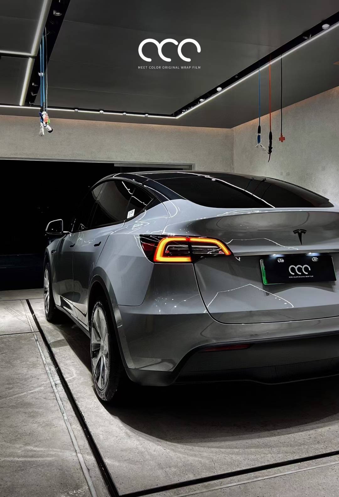 漫彩-特斯拉model y改色膜超亮pet纳多灰_nando_gray_bright