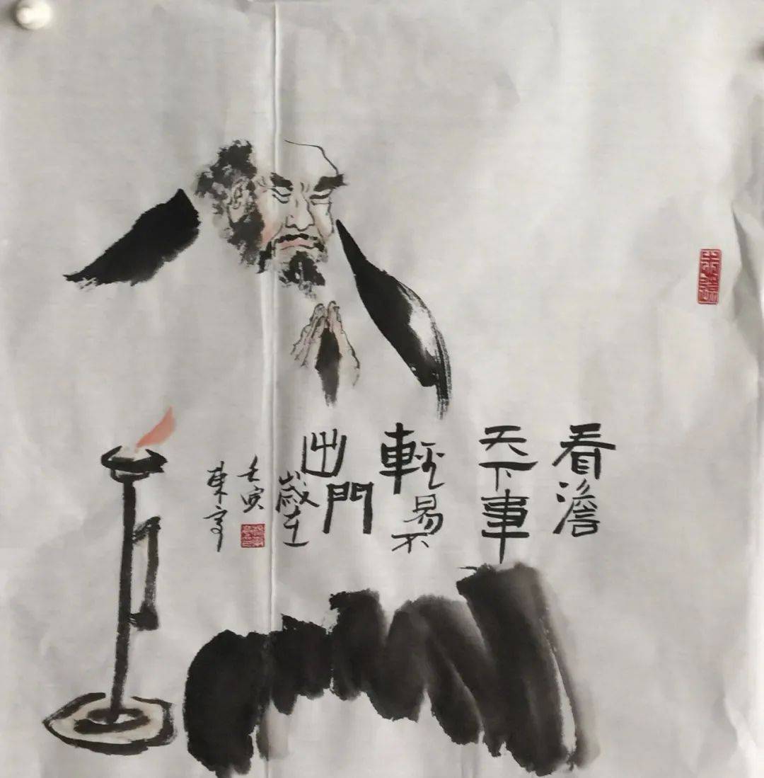 展讯传承禅意杨华栋人物画展亮相青州