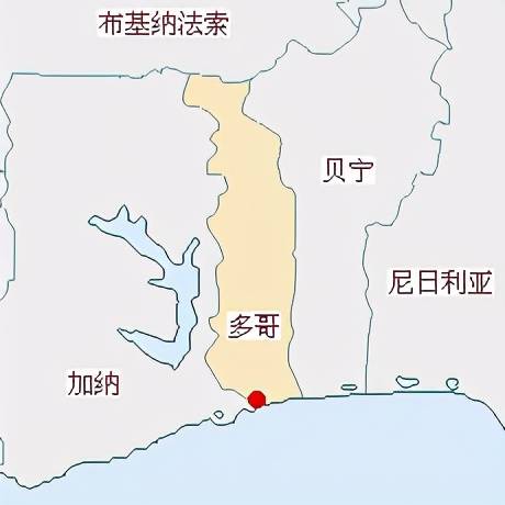 多哥地图位置图片