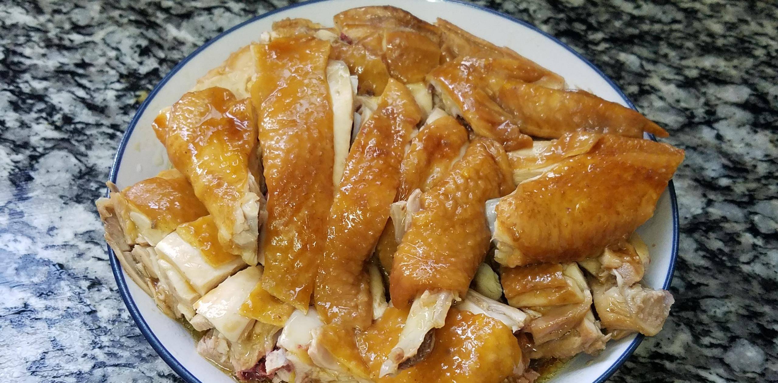 蒜香蒸鸡,很好吃的一道美食,做法简单香味浓,超下饭_香菜_时间_菜式