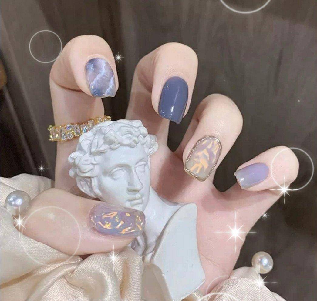 精致复古风美甲化身迷人的复古女孩快来pick属于你的那一款吧