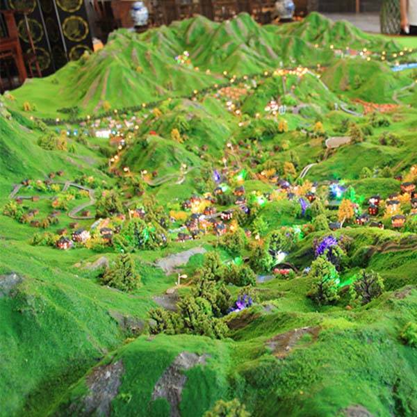 山体地形沙盘模型制作