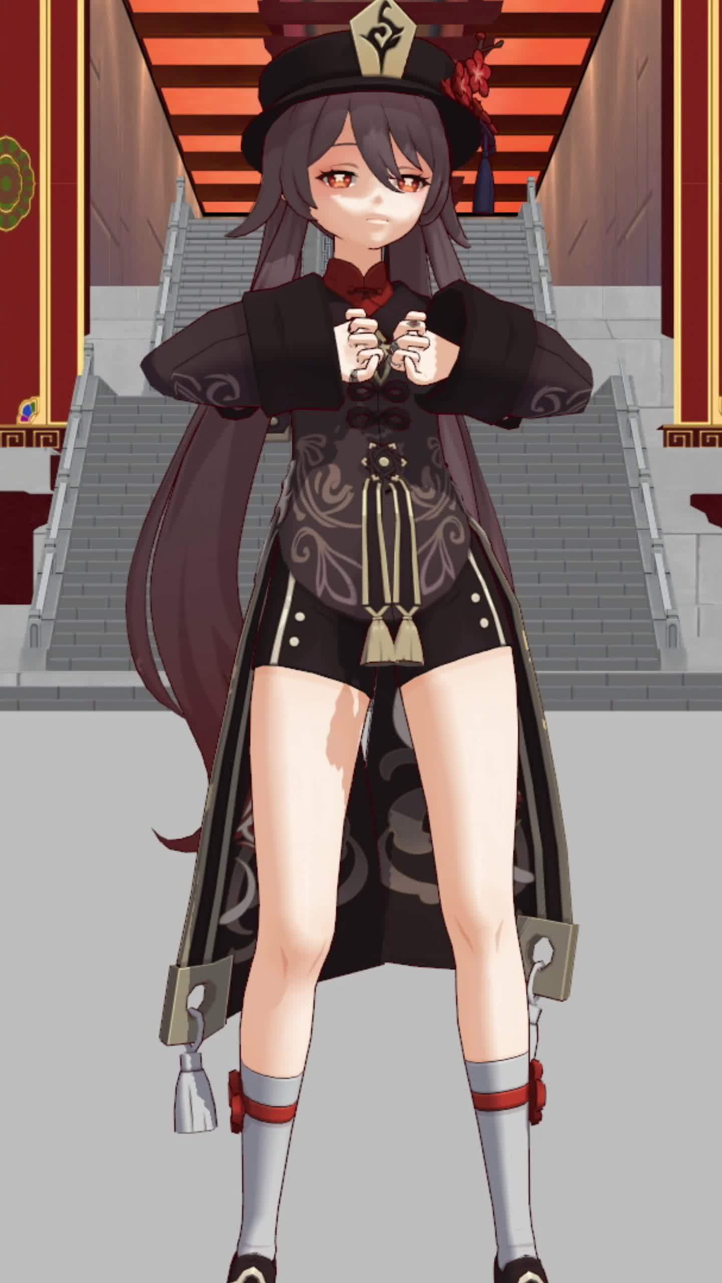 原神胡桃大摆锤#原神#胡桃_胡桃_原神