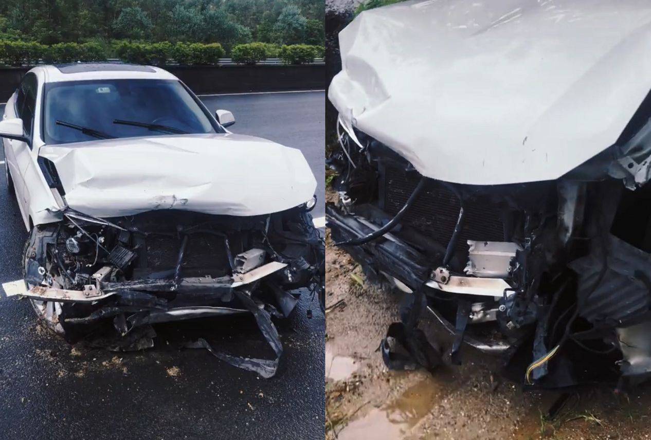 蔡老板曝宝马减配实锤300万粉丝大v高速出车祸气囊一个没爆