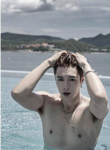 但是要说看张艺兴这两张露腋毛的照片,也没觉得有什么违和感,是胸肌不