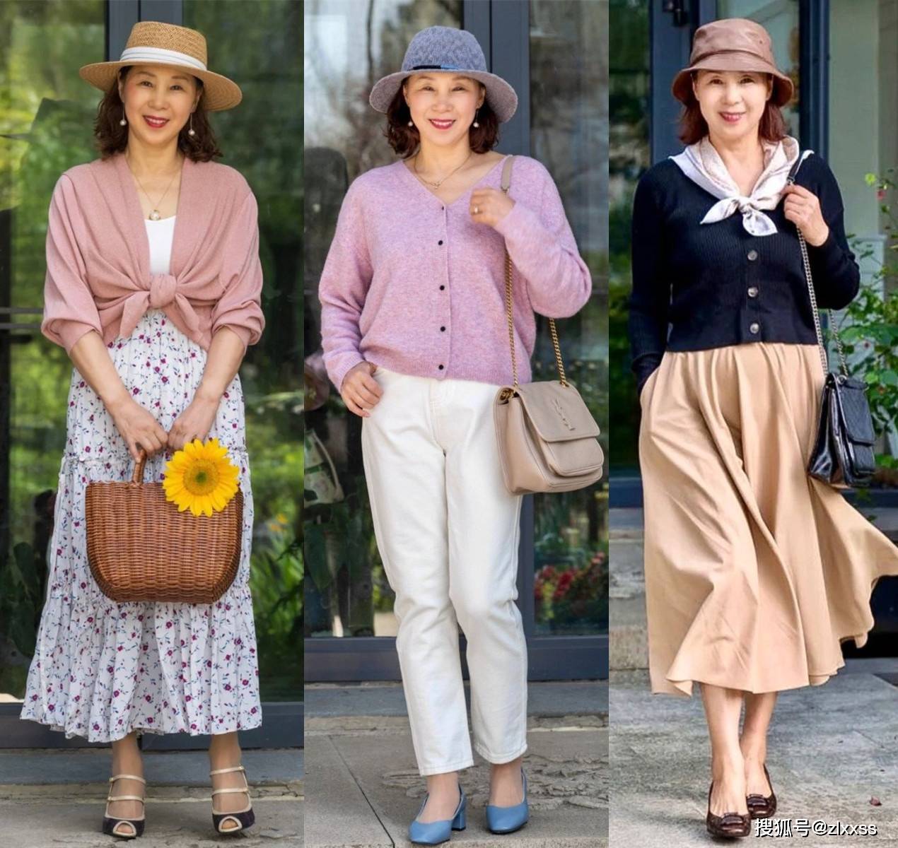 原创腰粗臀肥的中年大妈夏天学她这样穿既减龄显瘦又美得高级