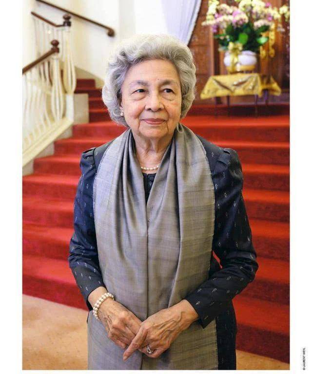 原创83岁柬埔寨太后最新照混血亚洲美后老国王6个妻子最爱她