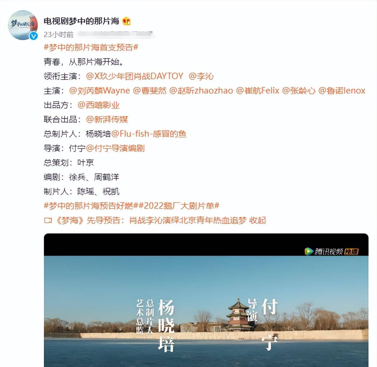 梦中那片海 但凡李沁拉胯一点 都压不住这群堪比 绝色 的女配 肖战 年代 观众