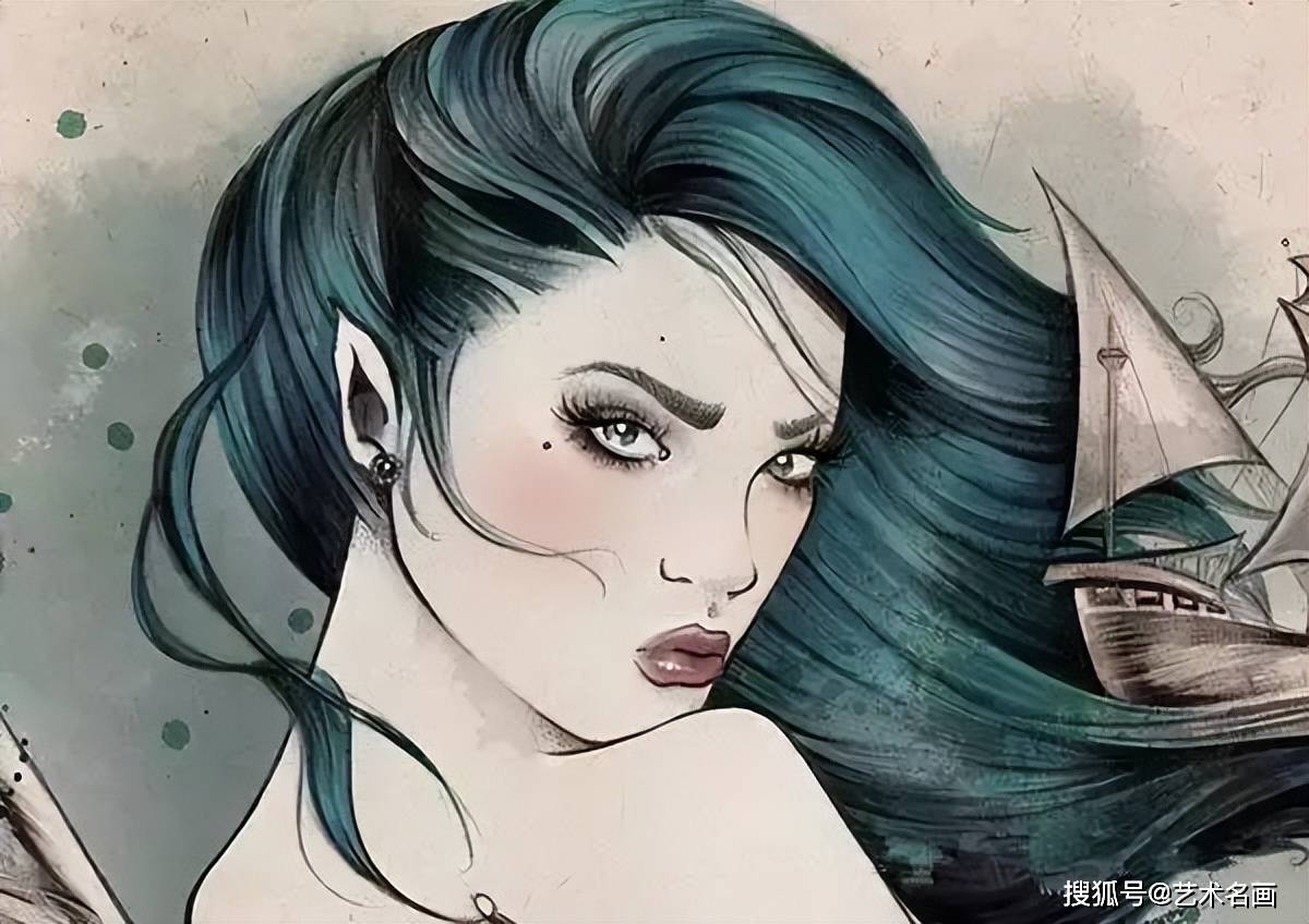 西班牙插画女画家作品中的性感美女