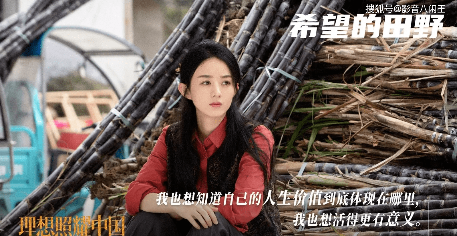 在2021年的电视剧《理想照耀中国》"希望的田野"单元里,赵丽颖就曾