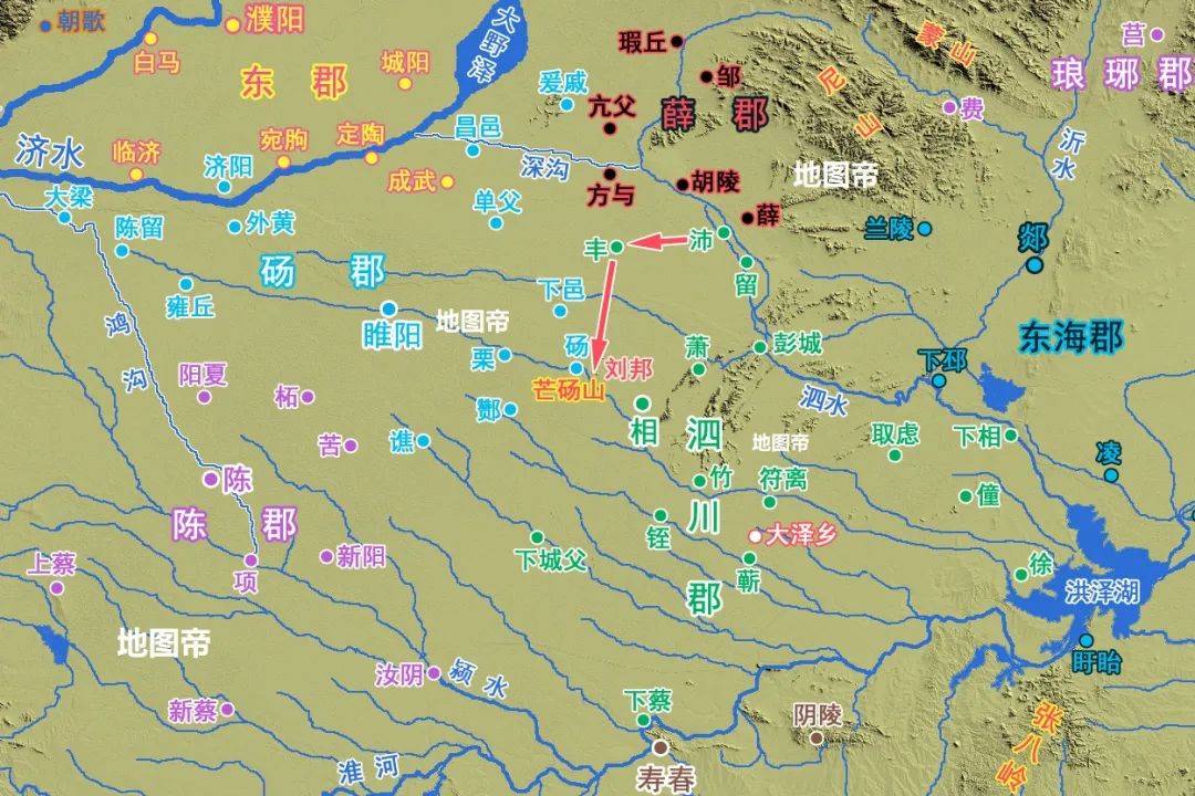 原创刘邦比陈胜先出事为何躲在芒砀山11个月