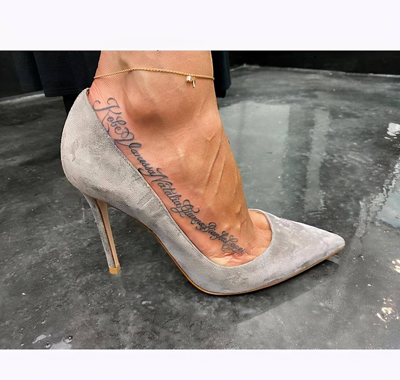 科比妻子再添新纹身!